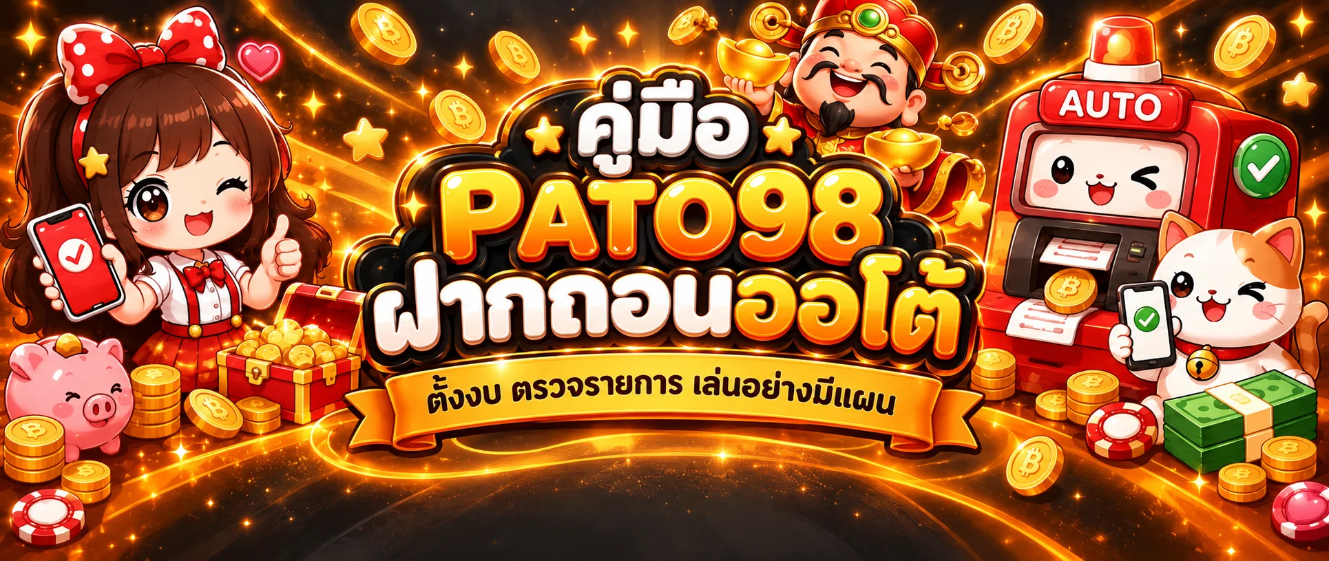 PATO98 คู่มือฝากถอนออโต้และวางแผนเล่น